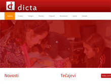 Tablet Screenshot of dicta-centar.hr